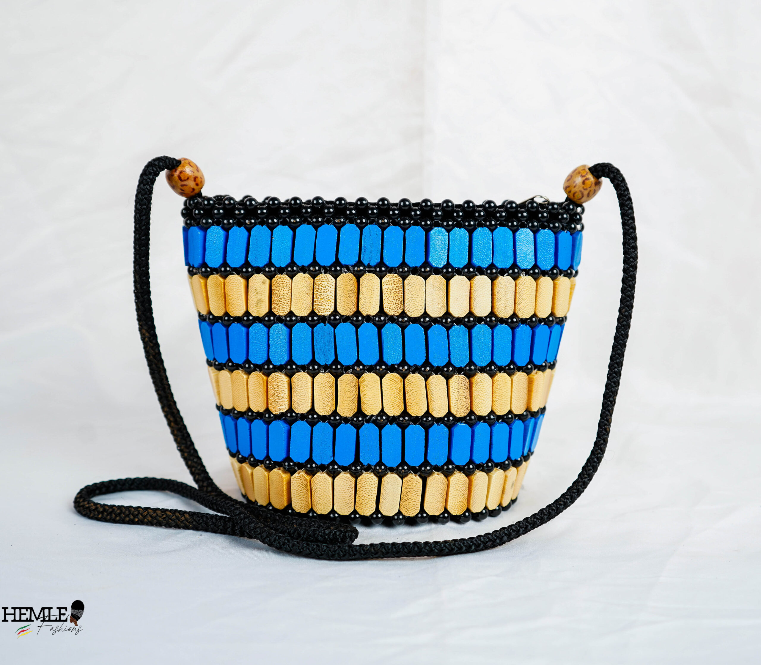 hemle heritage tote small (blue & cream) hemle heritage tote small (blue & cream)