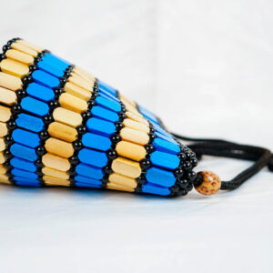 hemle heritage tote small (blue & cream)